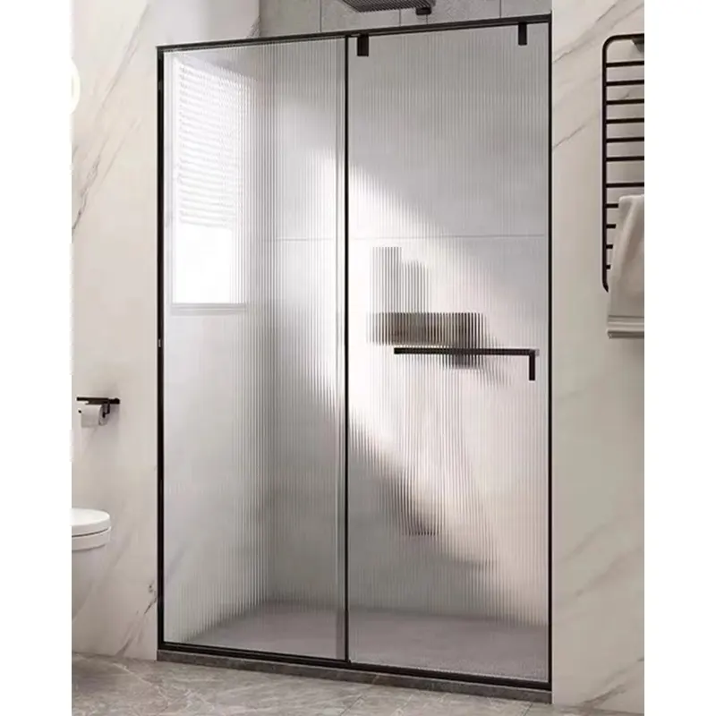 Neues Design Badezimmer Rahmenlose Chang hong Glas Duschraum Tragbare Schiebe bad Duschkabine