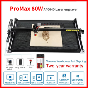 Pro Max A40640 80W CNC Desktop Wireless Laser Engraver Cutter Dst Dxf Plt App Control Lightburn GRBL Router para corte de papel - Product Image 2