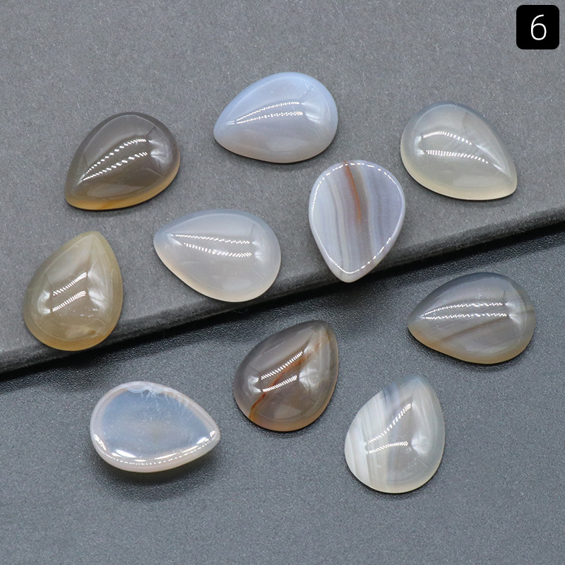 15x20mm gray agate-single