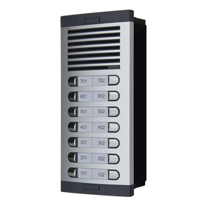 Sistema de intercomunicación de Audio de alta calidad para el hogar 2 teléfonos de puerta con cable Transformador de montaje en riel DIN Panel de entrada de puerta 14 caja de botones - Product Image 4