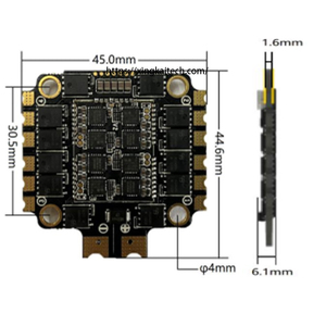 Yüksek kaliteli F405 V3 uçuş kontrolörü AM32-bit F4 65A 4in1 Stack 3-6S uçuş elektronik hız FPV Drone parça kiti için uygun - Product Image 6
