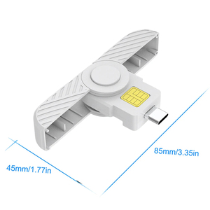 Lettore di Smart Card portatile tipo-C lettore di schede USB lettore ID CAC per SIM Chip ID Card per il governo ID ActivClient AKO - Product Image 5