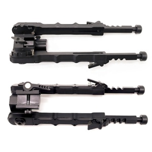 Hunting Accessories Tactical V9 Metal Tripod with QD 20mm <strong>Mount</strong> <strong>Bipod</strong> Adapter Adjustable Length Black Color - Product Image 6