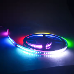 Matriz de tira digital Led 30/60/144Leds direccionables RGB 5V 12V WS2812b SM16703 tira de Led Magic Color Led Pixel tira de luz