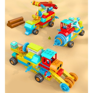 117 Stück STEM Logic Engineering Fahrzeug bausteine Spielzeug DIY montieren karten basierte Programmier getriebe Blöcke Projekt Baukasten