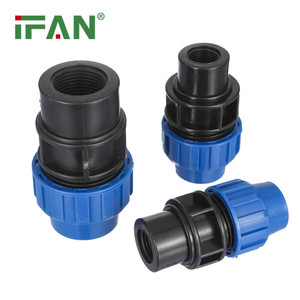 IFAN on Sell HDPE Fitting Dark Blue 1/2&quot;-4&quot; PP Compression Fittings Thread Female Socket GB/<strong>T</strong> 13663 Quick <strong>Connect</strong> - Product Image 4