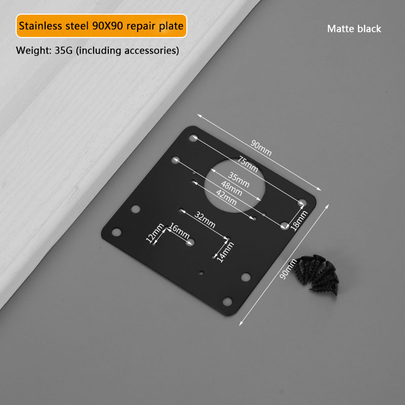 90*90 Repair plate BK