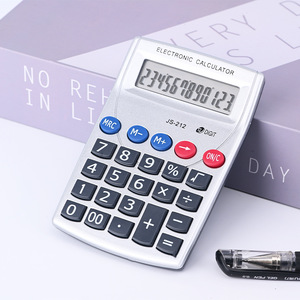 Werbe geschenke Kleiner und tragbarer 12-stelliger elektronischer Taschen rechner Lcd Display Key Sound Function Small Calculator Office - Product Image 2