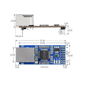 Dual channel <strong>UART</strong>/TTL to Ethernet expansion board network serial port transparent module Raspberry Pi - Product Image 6