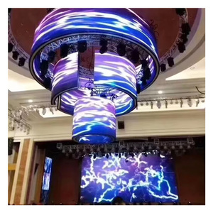 HD High Refresh Kunden spezifische gebogene Videowand Weiches flexibles Modul Innen-LED-Anzeige für Werbung - Product Image 1
