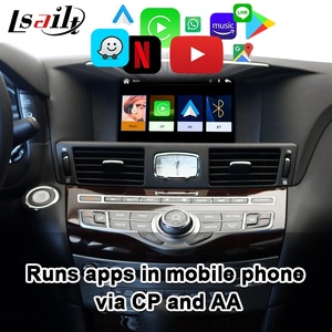 เข็มไปยังขา Apple Carplay ไร้สายสำหรับ Infiniti M37 M56 2011-2020 QX G M... ด้วยแผนที่ Google, Android อัตโนมัติ - Product Image 5