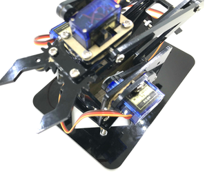 SG90サーボを備えたArduinoロボットグリッパークロー用の4軸アクリルロボットアーム - Product Image 3