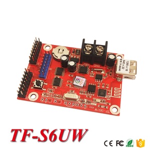 TF-S6UW0 led display screen control card porta USB e wifi led scheda controller a colori singola e doppia per interni ed esterni - Product Image 2