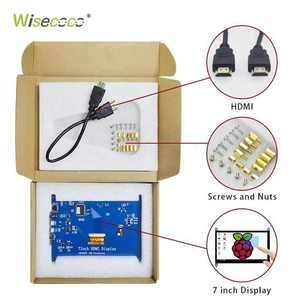 Raspberry Pi3 Pi4 Pi 4 4B 3B + Sensor Pantalla KIT TFT 1024x600 Raspberry Pi Pantalla IPS LCD Monitor 7 pulgadas Pantalla táctil KIT