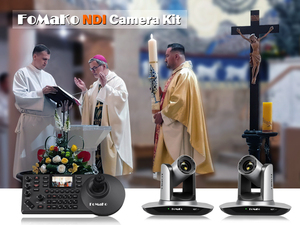 Комплект фотоаппаратов FoMaKo NDI PTZ 20X оптический зум BN401 HDMI PTZ камера и контроллер клавиатуры PTZ комплект - Product Image 4