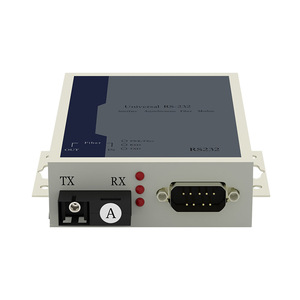 Convertidor de datos en serie de 1 canal RS232 a fibra Transceptor bidireccional DB9 de fibra óptica de 1 canal