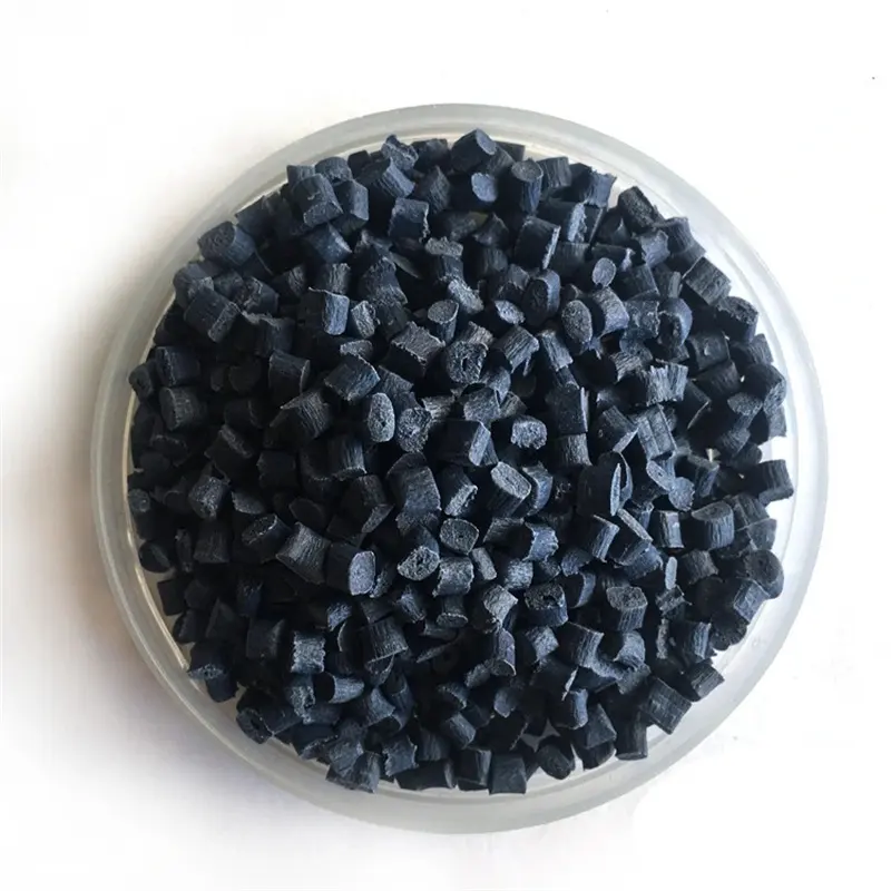Résine polyamide nylon vierge PA66 GF25 granule de plastique recyclé PA modifié granules de plastique noir avec prix d'usine
