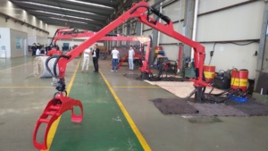 RIMA sollevamento e caricamento 3m ~ 7.5m outreach 3 punto di traino legname crane macchina con presa - Product Image 6