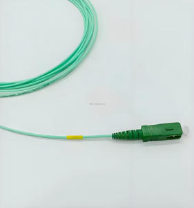 OEM kaynağı G657A2 fiber optik kablo aqua turkuaz temizle jartiyer sarı İpucu SC/<span class=keywords><strong>APC</strong></span>-SC/<span class=keywords><strong>APC</strong></span> 1.6mm 3.5m Jarretiere optique lifler