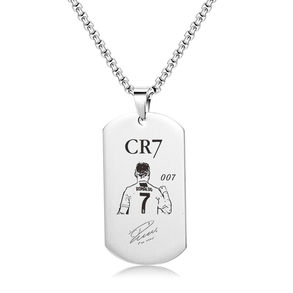 Collier couleur acier Cristiano Ronaldo