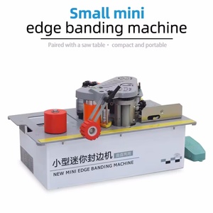 Yüksek kalite Mini kenar bantlama makinesi profesyonel çift amaçlı ağaç İşleme testeresi masa yeni durum otomatik yapıştırma fonksiyonu - Product Image 5