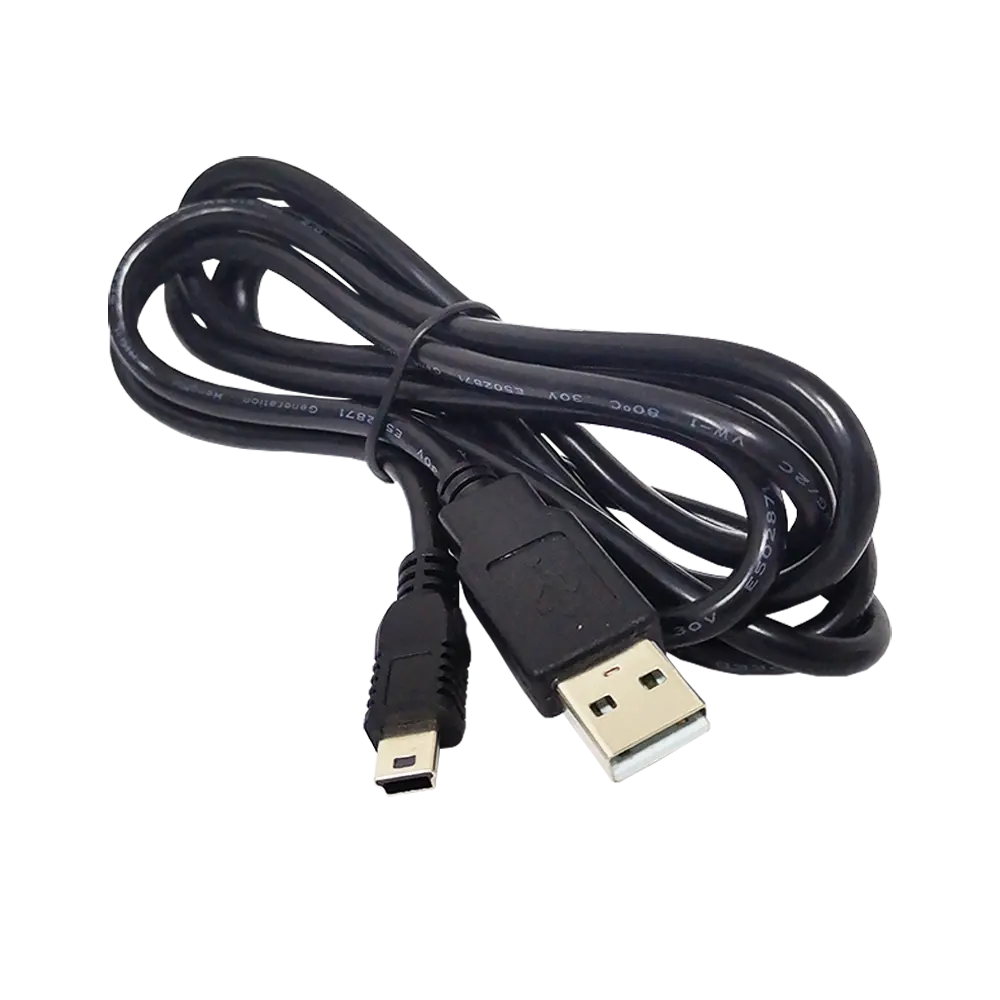 Cabo usb 2.0 macho para mini b 5pin, câmera de carregamento e sincronização de dados personalizada