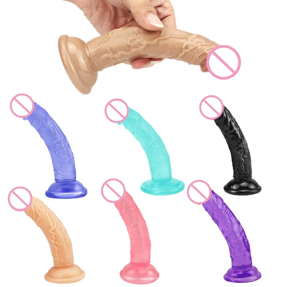 Ultra Apaixonado Adulto vidro Brinquedos Sexuais Borracha Dildos Artificial Penis Enorme Big silicone Dildo para Lésbicas Mulheres homens anal