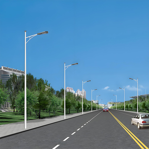 एकल हाथ सौर प्रकाश पैनल 6 मीटर स्ट्रीट लाइट के साथ गर्म डुबकी गैल्वेनाइज्ड पोल मूल्य मैलासिया/प्रकाश पोल - Product Image 1