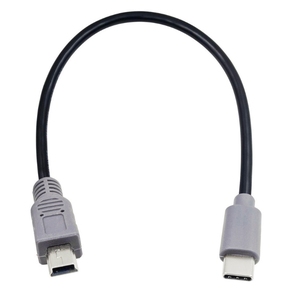 1pcs USB C型3.1公到迷你USB 5针B公插头转换器OTG适配器快速充电数据线，适用于移动Macbook 1 m 3英尺 - Product Image 4