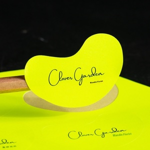 Etiqueta autoadhesiva fluorescente personalizada, diseño de Color brillante para postre, café, código QR, UV, Popular para máscara de pestañas - Product Image 4