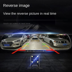 Tela IPS de 4.5 polegadas 170 graus grande angular HD câmera do painel do carro com microfone de visão noturna câmera dvr do carro