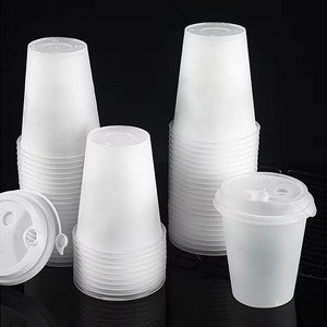 360ml 12oz Custom Logo Disposable PP Hard Frosted <strong>Cups</strong> Plastic Smoothie Drink Bubble Milk Tea Juice <strong>Cup</strong> With Lids - Product Image 5