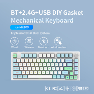 <span class=keywords><strong>Mini</strong></span> sem fio rgb led teclado de jogo, teclado mecânico para jogos de computador, pc desktop, teclado mecânico pbt <span class=keywords><strong>bluetooth</strong></span> + com fio