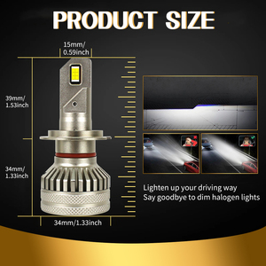 Yüksek güç L12 oto Led ışık ampul H11 araba Focos Led H7 Automotriz 110watt 22000lm Faro H13 H4 Led far - Product Image 2