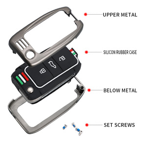 Metal Flip Car <strong>Key</strong> Cover Case Fob for Roewe RX5 MG3 MG5 MG6 MG7 <strong>MG</strong> <strong>ZS</strong> GT GS 350 360 750 W5 Remote Keychain Auto Accessories - Product Image 6
