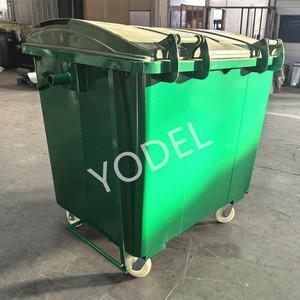Açık sokak için OEM hizmeti 1100 litre çöp tenekesi çöp tenekesi çöp kovası çöp kutuları - Product Image 4