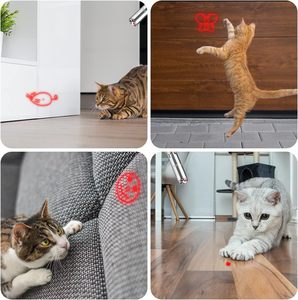 Puntatore Laser con 5 modelli regolabili USB ricarica Laser a lungo raggio 3 modalità di addestramento Chaser cane gatto interattivo Laser giocattolo - Product Image 5