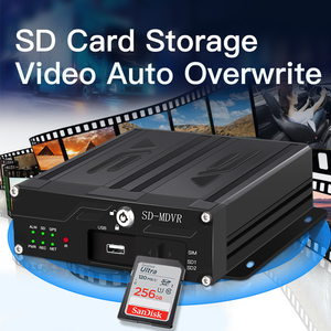 4CH SD MDVR 4G GPSモバイルDVR (2PCS SDカード付き) 車用4チャンネルブラックボックス車両はブラックボックス車両をサポート - Product Image 4