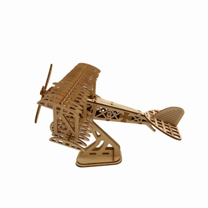3D yaratıcı ahşap bulmaca Gliders egzersiz beyin gücü ve sabır için eğitim DIY oyuncak - Product Image 2