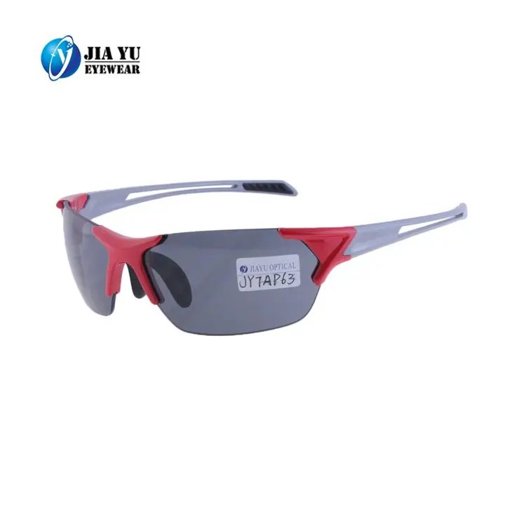 Einspritzform-Schläfen verstellbare Gummi-Nosepads neutral gefärbte und verspiegelte Linse individuelle randlose Sport-Sonnenbrille im Großhandel