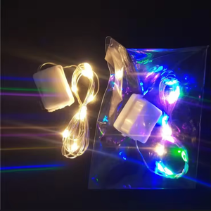 A batteria 1m 10LED filo di rame scintillio LED stringa lucine 3 funzioni natale decorativo per uso interno ed esterno - Product Image 2