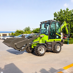משלוח חינם 4x4 גלגל הידראולי backhoe מעמיס מחפר מעמיס גבוה כוח סוס כפול פונקצית backhoe