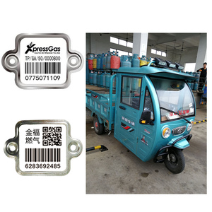 Etiqueta de código de barras de Metal duradera, etiqueta de código QR, escaneado fácilmente por PDA o aplicación móvil inteligente - Product Image 1