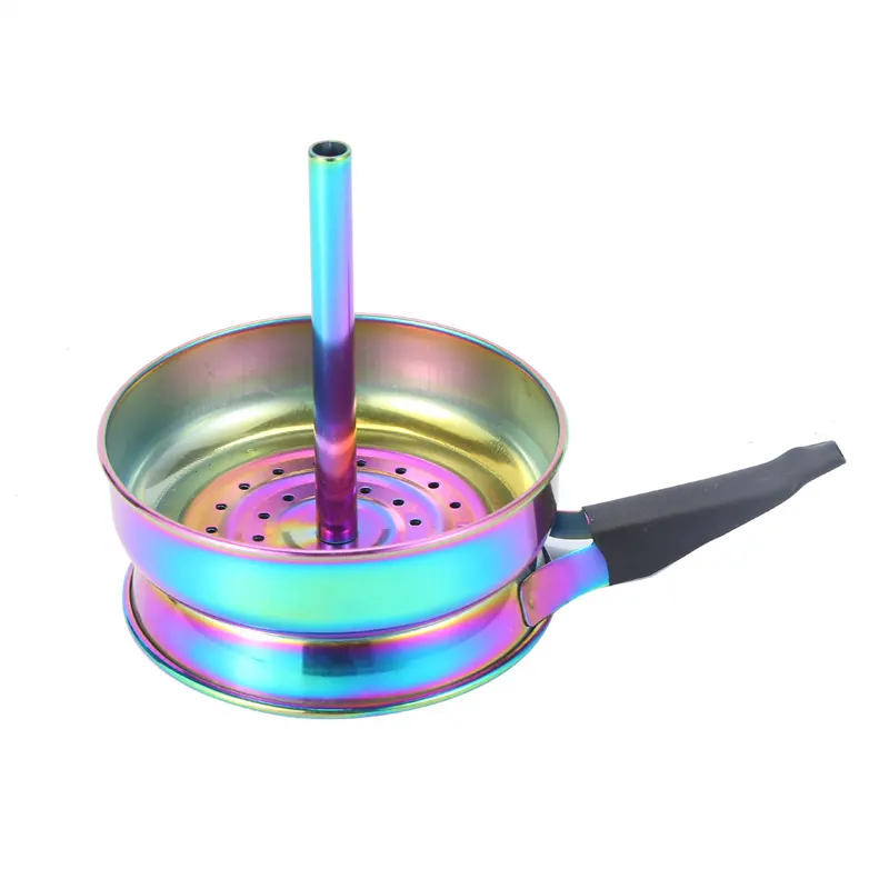 Shisha Hookah en acier inoxydable, support pour charbon de bois, accessoires pour fumer, bol cheminée, rangement thermique, nouveau Design 2019