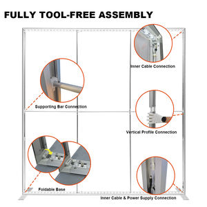 Boîte lumineuse publicitaire en tissu pliable sans outil personnalisée ADMAX 10x10 pieds avec impression personnalisée, éclairage LED, option double face pour le commerce - Product Image 3