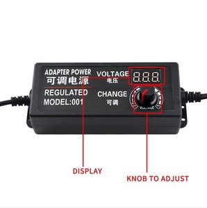 AC DC Regolabile Tensione di Alimentazione 3V-24V 3A Adattatore Universale con 8 Connettori a Spina - Product Image 2