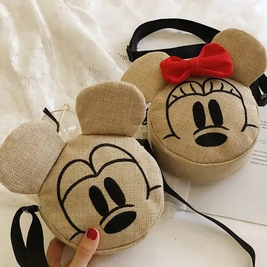 Bandolera de Mickey mouse para niños y niñas, bolso bonito de moda, novedad de 2022