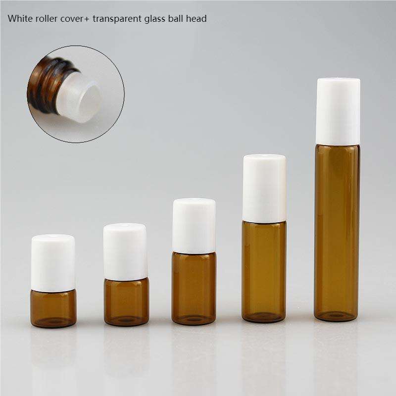 ฝาครอบลูกกลิ้งสีขาว + หัวบอลแก้วใส