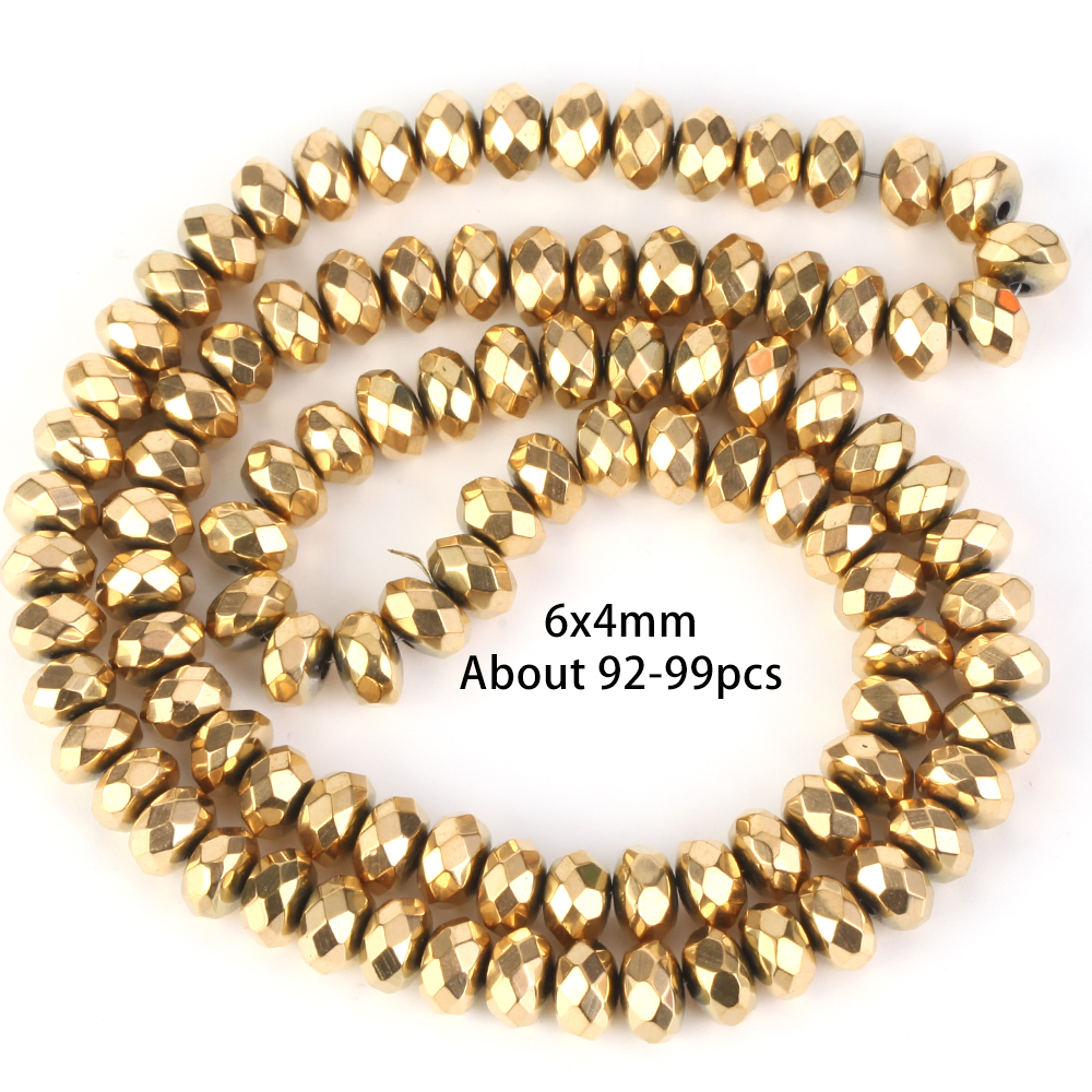 Rond plat à facettes 6mm
