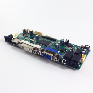 Placa controladora LCD compatible con VGA DVI Entrada lvds Salida de audio compatible con resolución 1920x1200 6/8 bit FHD Panel LCD
